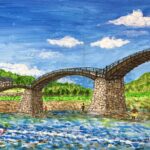 サップ仲間と錦帯橋まで漕いで